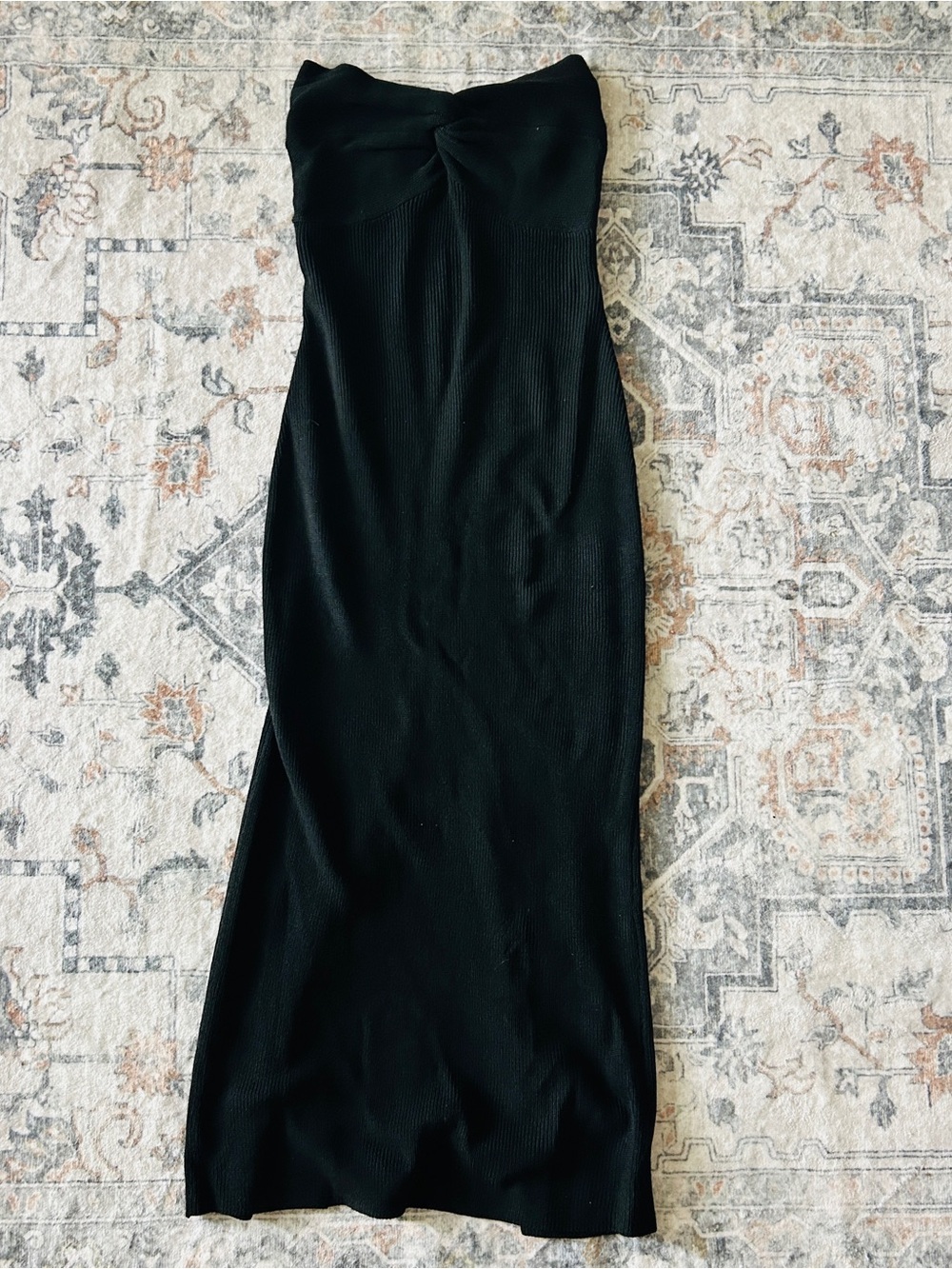 Strapless Black Maxi Dress - Elegant Evening Wear
